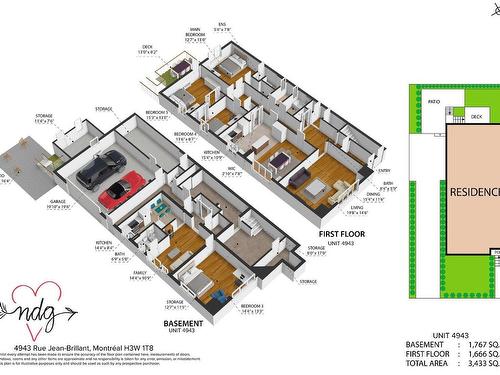 Drawing (sketch) - 4943  - 4945 Rue Jean-Brillant, Montréal (Côte-Des-Neiges/Notre-Dame-De-Grâce), QC - Other