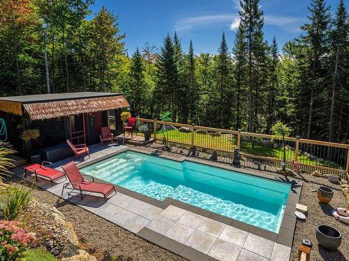 Pool - 11 Ch. Des Fougères, Saint-Sauveur, QC - Outdoor With In Ground Pool With Backyard