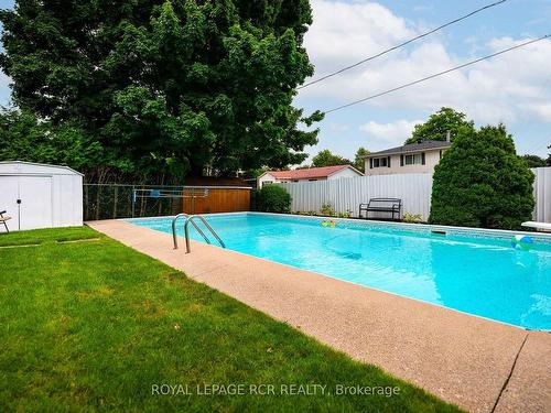 122 Church St, Orangeville, ON - Outdoor With In Ground Pool With Backyard