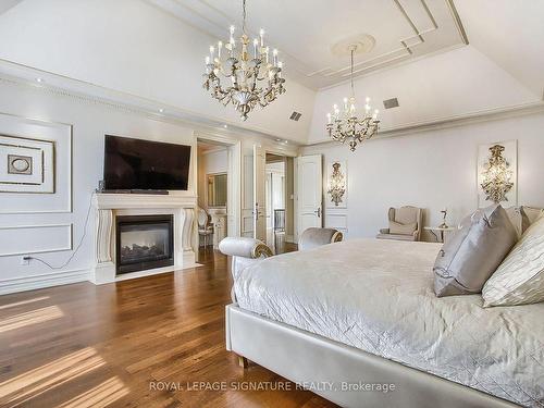 39 Fifeshire Rd, Toronto, ON - Indoor Photo Showing Bedroom With Fireplace