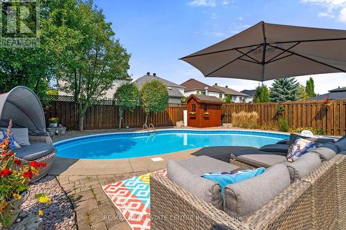 19 Mcnally Street, Halton Hills, ON - Outdoor With In Ground Pool With Deck Patio Veranda With Backyard