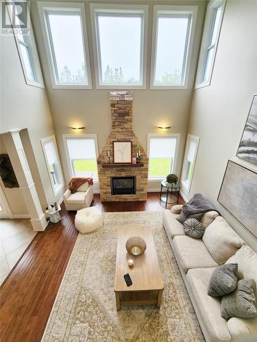 193 Three Island Pond Road, Paradise, NL - Indoor Photo Showing Living Room With Fireplace