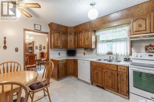 1 Calypso Drive, Moose Jaw, SK - Indoor Photo Showing Kitchen With Double Sink