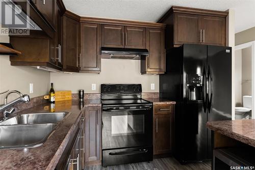 141 4100 Sandhill Crescent, Regina, SK - Indoor Photo Showing Kitchen With Double Sink