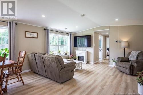 5850 Pokiok Settlement Road, Prince William, NB - Indoor Photo Showing Living Room With Fireplace