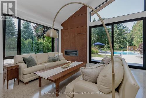 64 Puget Street, Barrie, ON - Indoor Photo Showing Living Room With Fireplace