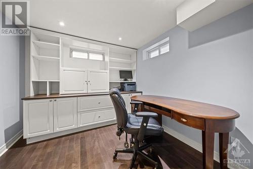 The finished Basement is spacious and bright. storage and seating options abound! - 1605 Digby Street, Ottawa, ON - Indoor Photo Showing Other Room