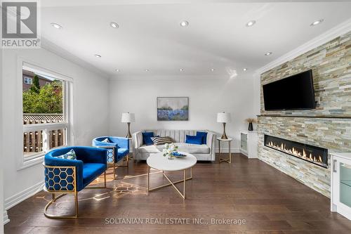 56 Casa Grande Street, Richmond Hill (Westbrook), ON - Indoor Photo Showing Living Room With Fireplace