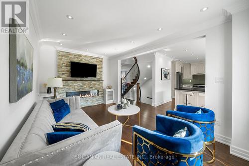 56 Casa Grande Street, Richmond Hill (Westbrook), ON - Indoor Photo Showing Living Room With Fireplace