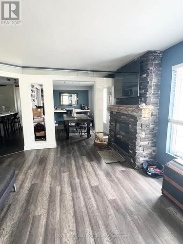 22 Market Street, Collingwood, ON - Indoor Photo Showing Living Room With Fireplace