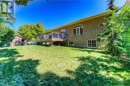 Backyard with shed - 89 Hearthwood Crescent, Kitchener, ON - Outdoor With Deck Patio Veranda