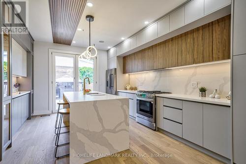 877 Logan Avenue, Toronto (North Riverdale), ON - Indoor Photo Showing Kitchen With Upgraded Kitchen