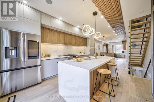 877 Logan Avenue, Toronto (North Riverdale), ON - Indoor Photo Showing Kitchen With Upgraded Kitchen