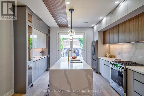 877 Logan Avenue, Toronto (North Riverdale), ON - Indoor Photo Showing Kitchen With Upgraded Kitchen