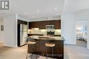 405 - 37 Ellen Street, Barrie (Lakeshore), ON  - Indoor Photo Showing Kitchen With Stainless Steel Kitchen With Upgraded Kitchen 