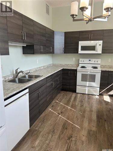 202 3225 13Th Avenue, Regina, SK - Indoor Photo Showing Kitchen With Double Sink