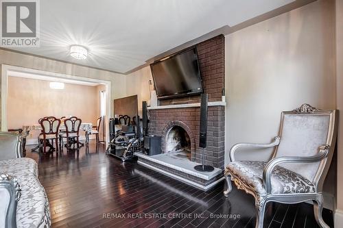 119 Sunforest Drive, Brampton, ON - Indoor Photo Showing Living Room With Fireplace