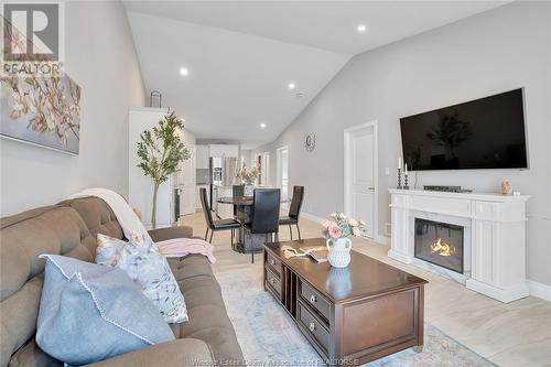 3635 Hallee, Windsor, ON - Indoor Photo Showing Living Room With Fireplace