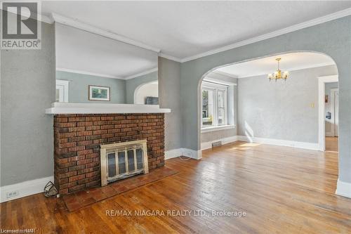 Upper - 161 Lake Street, St. Catharines, ON - Indoor Photo Showing Living Room With Fireplace