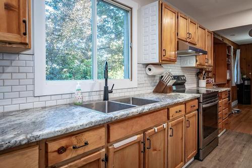 4156 Highway 3A, Nelson, BC - Indoor Photo Showing Kitchen With Double Sink