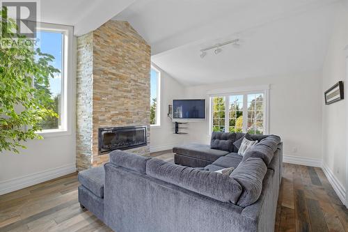 41 Pinehill Place, Paradise, NL - Indoor Photo Showing Living Room With Fireplace