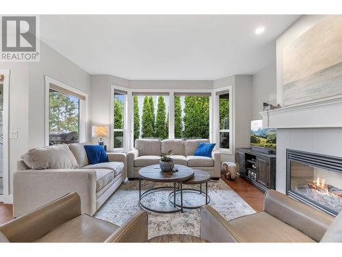 10395 Copperhill Lane, Lake Country, BC - Indoor Photo Showing Living Room With Fireplace