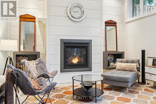 42B Otonabee Avenue, Toronto (Newtonbrook East), ON - Indoor Photo Showing Living Room With Fireplace