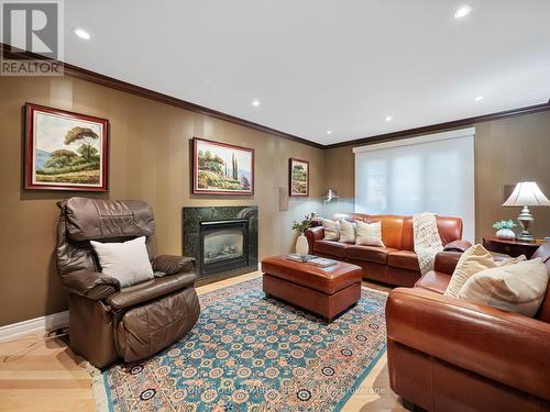 110 Summerdale Drive, Markham, ON - Indoor Photo Showing Living Room With Fireplace