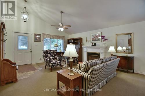 5 Shannon Court, Collingwood, ON - Indoor Photo Showing Living Room With Fireplace