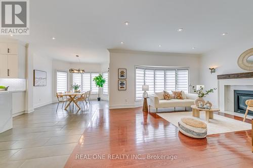 1299 Bayshire Drive, Oakville (Iroquois Ridge North), ON - Indoor Photo Showing Living Room With Fireplace