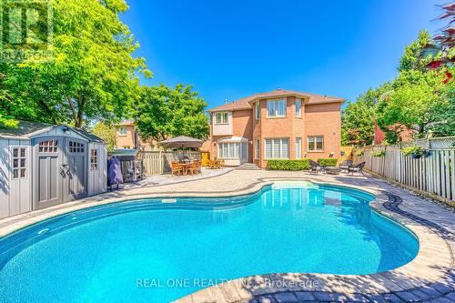 1299 Bayshire Drive, Oakville, ON - Outdoor With In Ground Pool With Deck Patio Veranda With Backyard