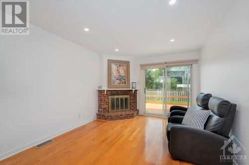 60 Shoreham Avenue, Ottawa, ON - Indoor Photo Showing Living Room With Fireplace