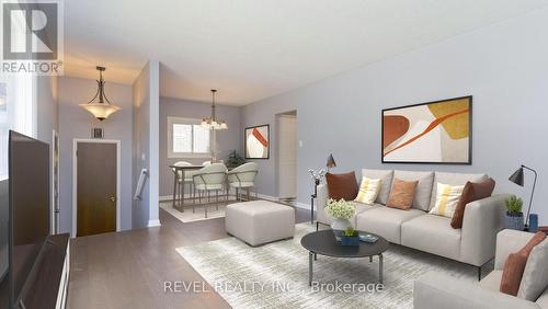 staged living room - 1165 Melsandra Avenue, London, ON - Indoor Photo Showing Living Room