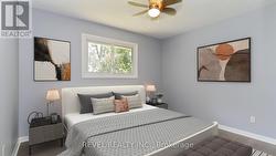 staged upstairs bedroom - 