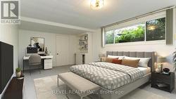 staged lower level bedroom - 