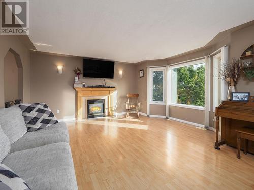 3054 Bernard Road, Prince George, BC - Indoor Photo Showing Living Room With Fireplace