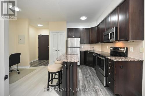 718 - 225 Webb Drive, Mississauga, ON - Indoor Photo Showing Kitchen With Upgraded Kitchen