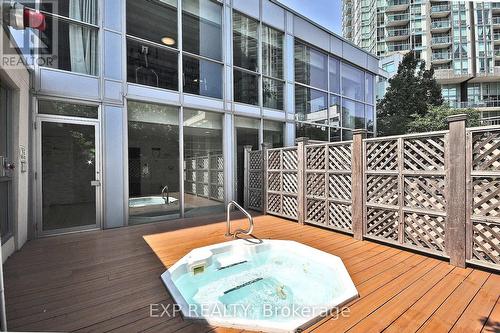 718 - 225 Webb Drive, Mississauga, ON - Outdoor With Deck Patio Veranda With Exterior