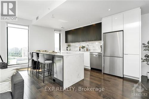 1710 - 20 Daly Avenue, Ottawa, ON - Indoor Photo Showing Kitchen With Stainless Steel Kitchen