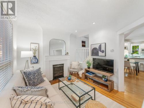 284 Beech Avenue, Toronto (The Beaches), ON - Indoor Photo Showing Living Room With Fireplace