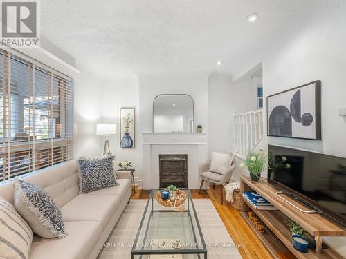 284 Beech Avenue, Toronto (The Beaches), ON - Indoor Photo Showing Living Room With Fireplace