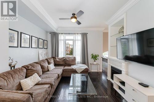 3203 Joel Kerbel Place, Mississauga, ON - Indoor Photo Showing Living Room With Fireplace