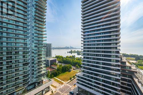 1316 - 30 Shore Breeze Drive, Toronto (Mimico), ON - Outdoor With Balcony With Facade