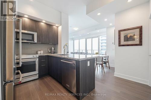 1316 - 30 Shore Breeze Drive, Toronto (Mimico), ON - Indoor Photo Showing Kitchen With Stainless Steel Kitchen With Upgraded Kitchen