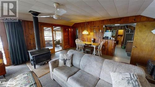 1071 Wolf Bay Road, Lake Of Bays, ON - Indoor Photo Showing Living Room With Fireplace