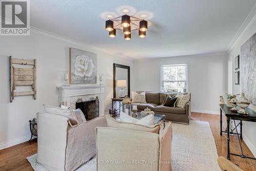 1123 Fair Birch Drive, Mississauga (Lorne Park), ON - Indoor Photo Showing Living Room With Fireplace