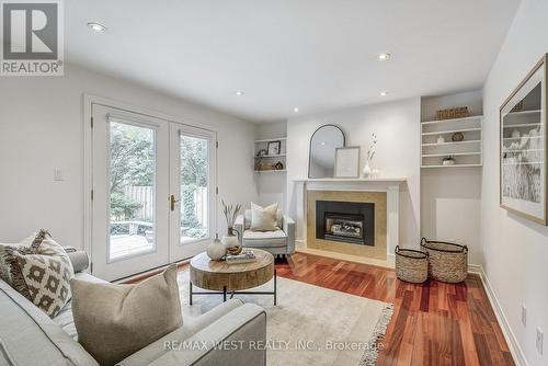 1296 Cermel Drive, Mississauga (Lorne Park), ON - Indoor Photo Showing Living Room With Fireplace