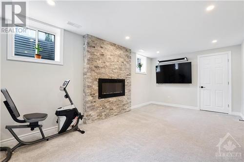 351 Meadowbreeze Drive, Ottawa, ON - Indoor With Fireplace