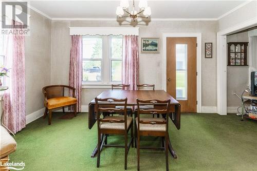 183 West Road, Huntsville, ON - Indoor Photo Showing Dining Room