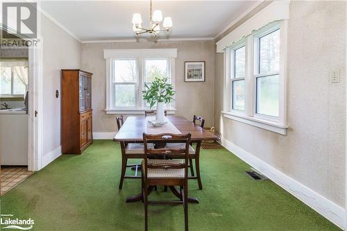 183 West Road, Huntsville, ON - Indoor Photo Showing Dining Room